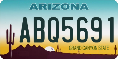 AZ license plate ABQ5691