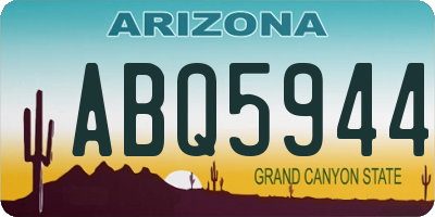 AZ license plate ABQ5944