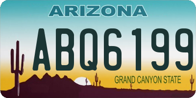 AZ license plate ABQ6199