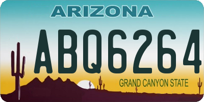 AZ license plate ABQ6264