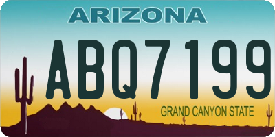 AZ license plate ABQ7199