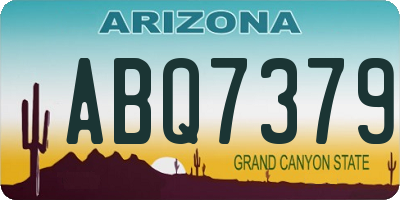 AZ license plate ABQ7379