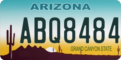 AZ license plate ABQ8484