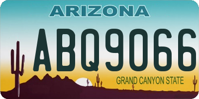 AZ license plate ABQ9066