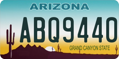 AZ license plate ABQ9440