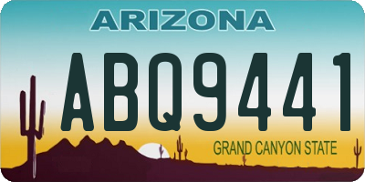 AZ license plate ABQ9441