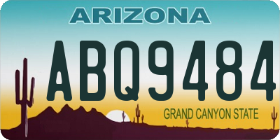 AZ license plate ABQ9484
