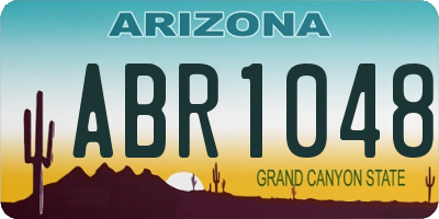 AZ license plate ABR1048