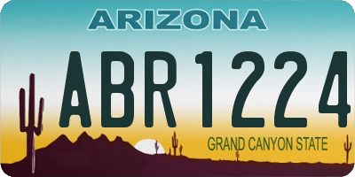 AZ license plate ABR1224