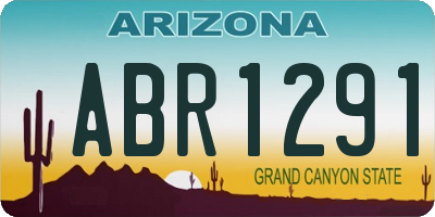 AZ license plate ABR1291