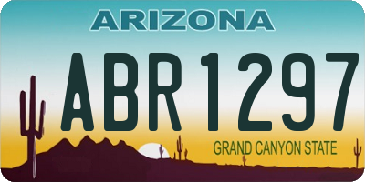 AZ license plate ABR1297