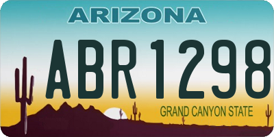 AZ license plate ABR1298