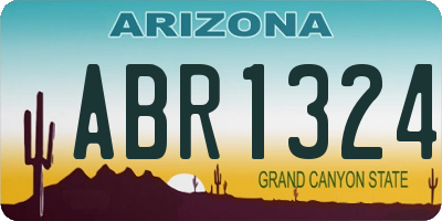 AZ license plate ABR1324
