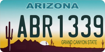 AZ license plate ABR1339