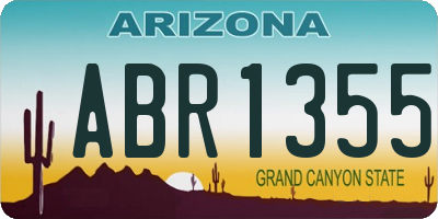 AZ license plate ABR1355