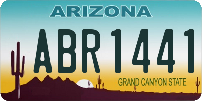 AZ license plate ABR1441