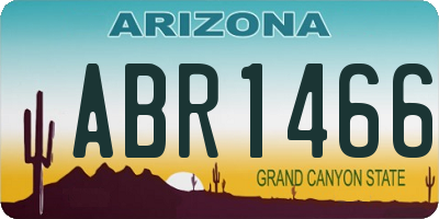 AZ license plate ABR1466