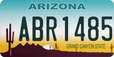 AZ license plate ABR1485