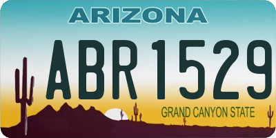 AZ license plate ABR1529