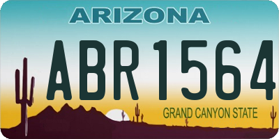 AZ license plate ABR1564