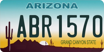 AZ license plate ABR1570