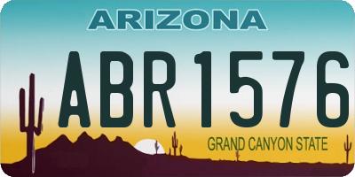 AZ license plate ABR1576