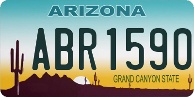 AZ license plate ABR1590