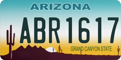 AZ license plate ABR1617