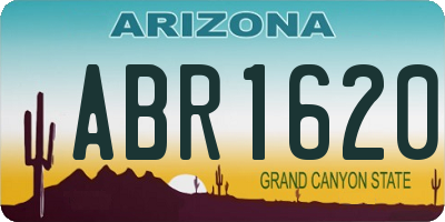AZ license plate ABR1620