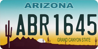 AZ license plate ABR1645