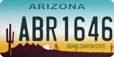 AZ license plate ABR1646