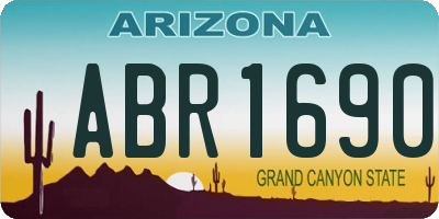AZ license plate ABR1690