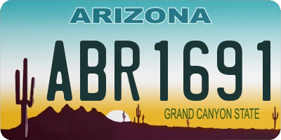 AZ license plate ABR1691