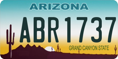 AZ license plate ABR1737