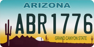 AZ license plate ABR1776
