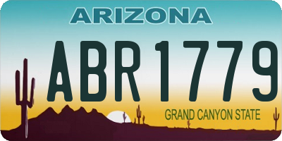 AZ license plate ABR1779