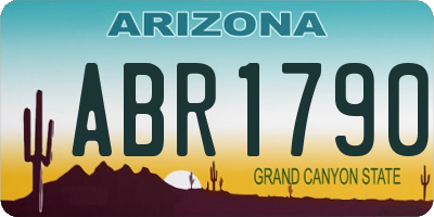 AZ license plate ABR1790