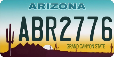 AZ license plate ABR2776