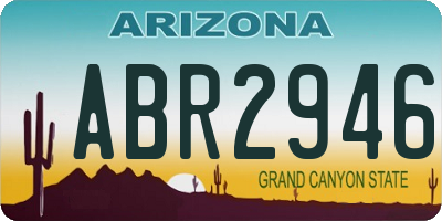 AZ license plate ABR2946