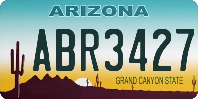 AZ license plate ABR3427