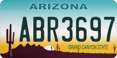 AZ license plate ABR3697