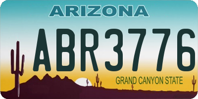 AZ license plate ABR3776