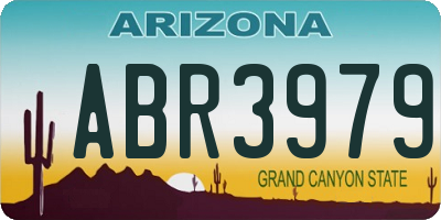 AZ license plate ABR3979