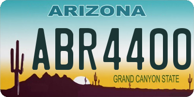 AZ license plate ABR4400
