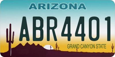 AZ license plate ABR4401