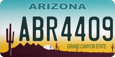 AZ license plate ABR4409