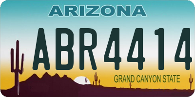 AZ license plate ABR4414