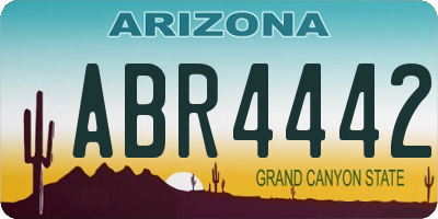 AZ license plate ABR4442