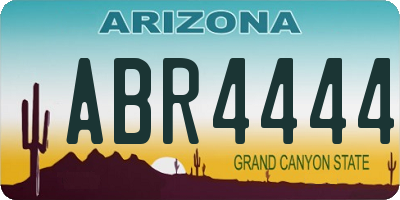 AZ license plate ABR4444