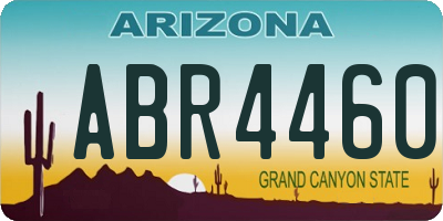 AZ license plate ABR4460